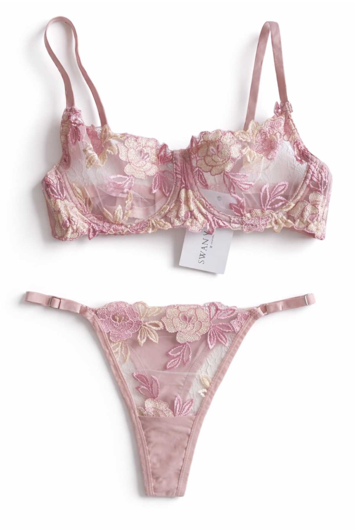 SB302- Pudra Dantel Tanga...