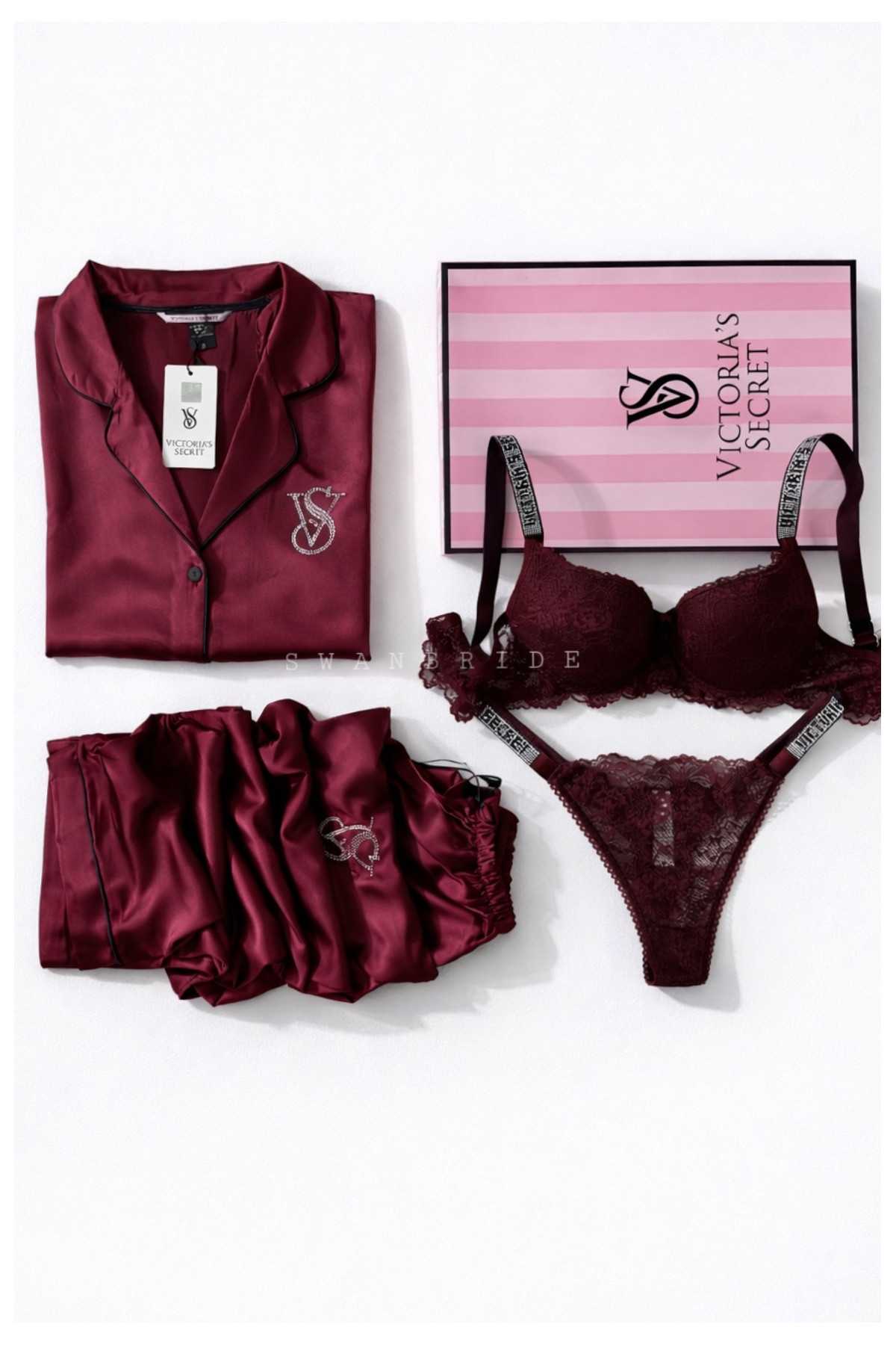 SB355- Bordo Luxury Saten...