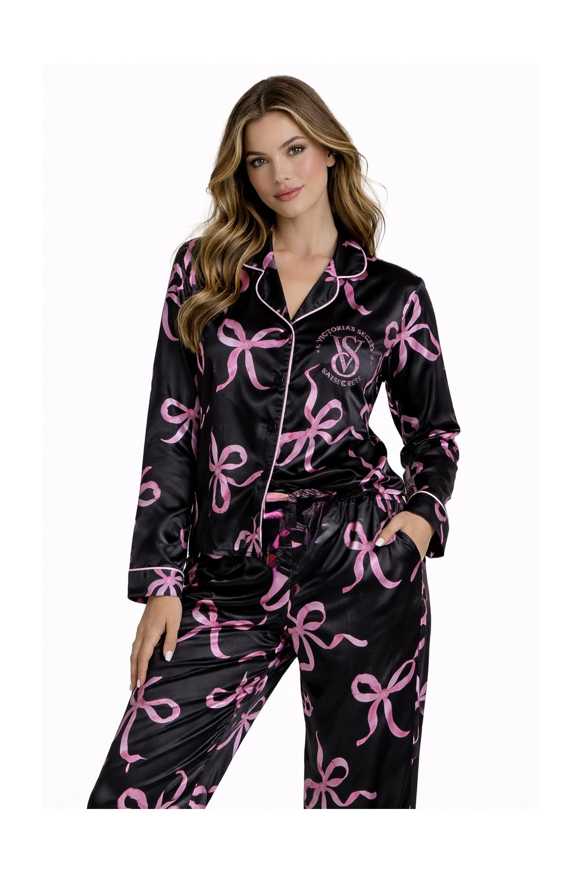 SB24- Fiyonk Siyah Saten...