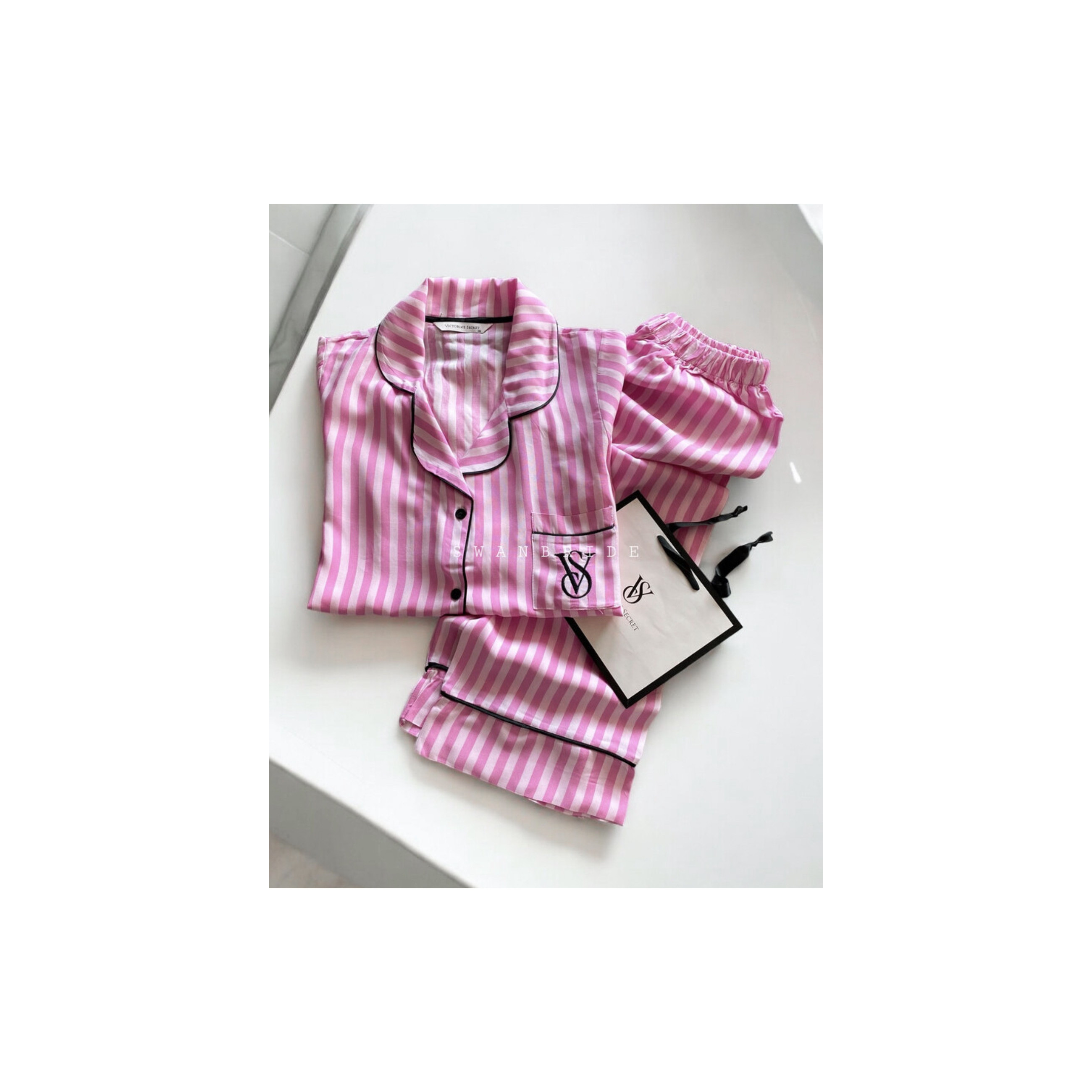 SB44- Çizgili Kısa Kol...