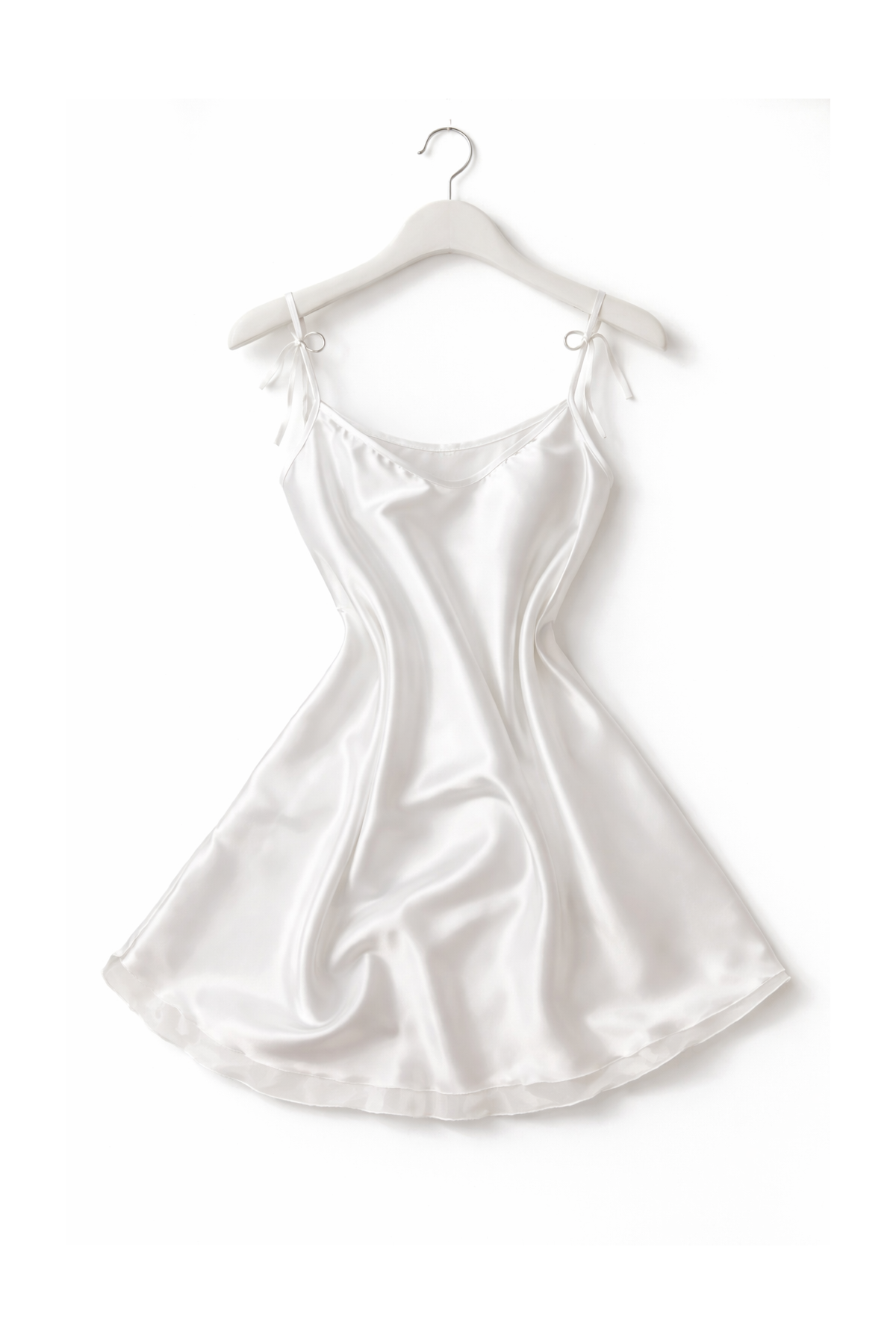 SB53- Beyaz Saten Askılı...