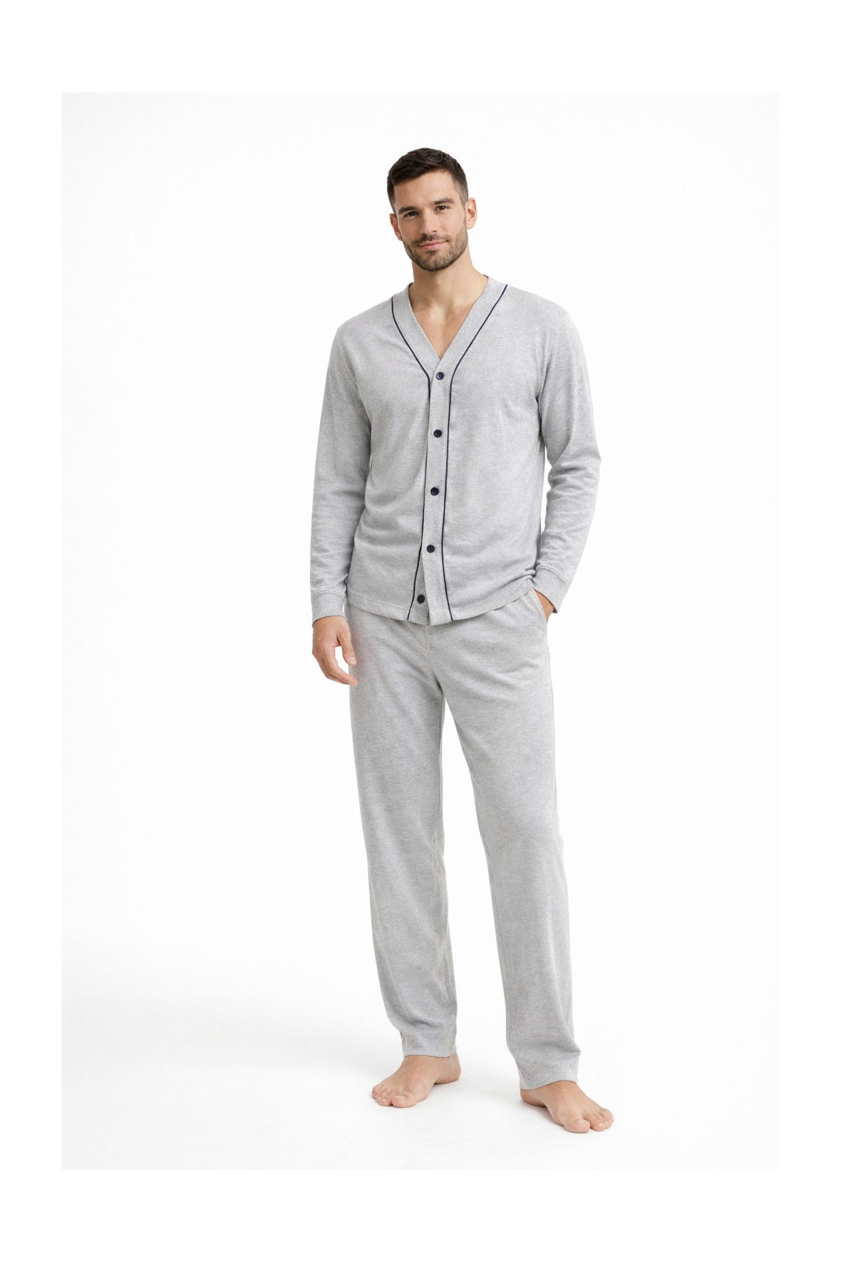 SB55- Gri Pamuklu Erkek...