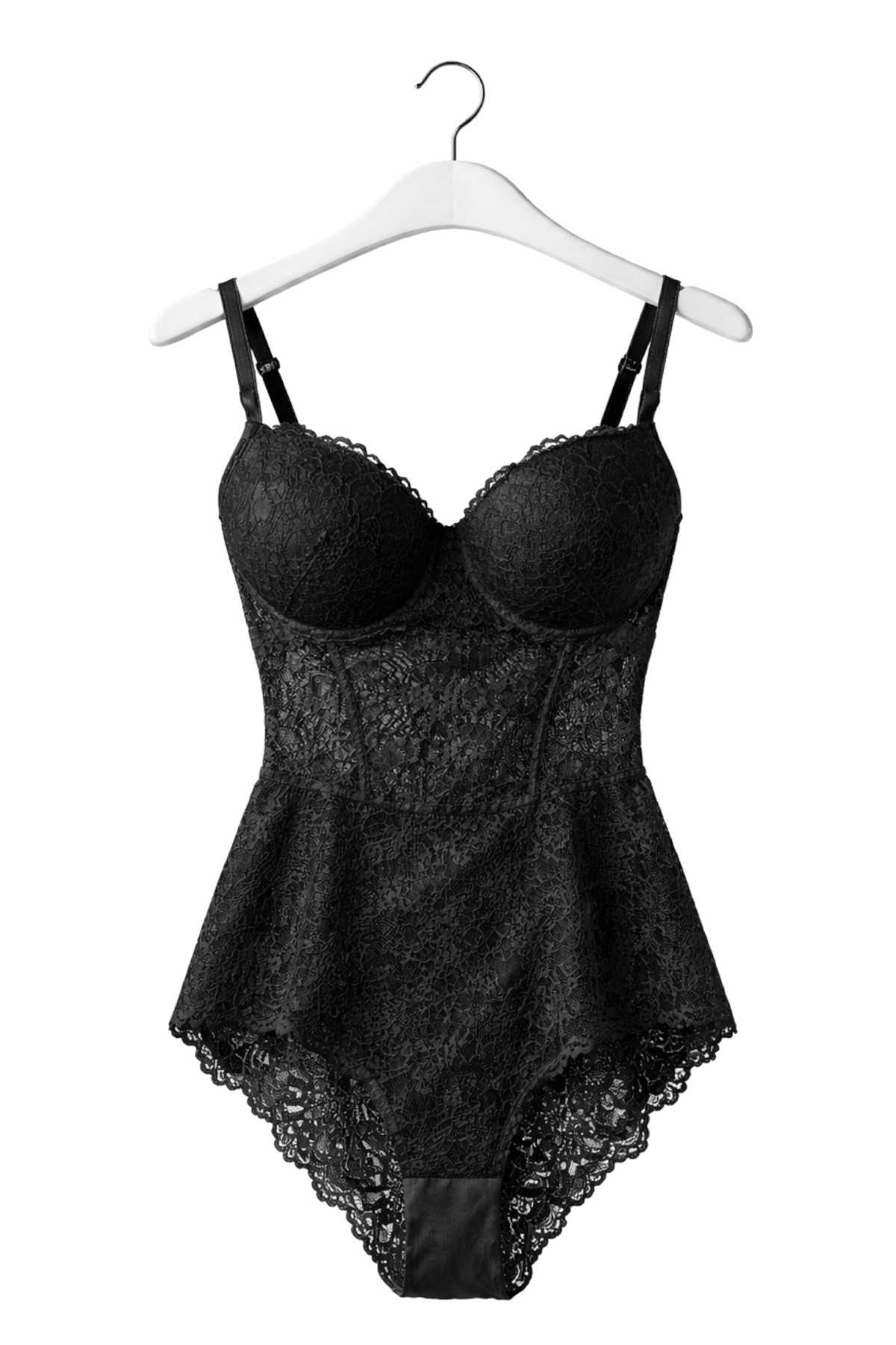 SB82- Siyah Dantel Destekli...